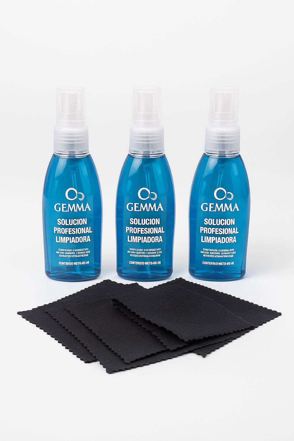 Kit De Limpieza De Lentes 3 Soluciones 75 Ml + 3 Microfibras